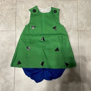 Toddler girl pebbles costume